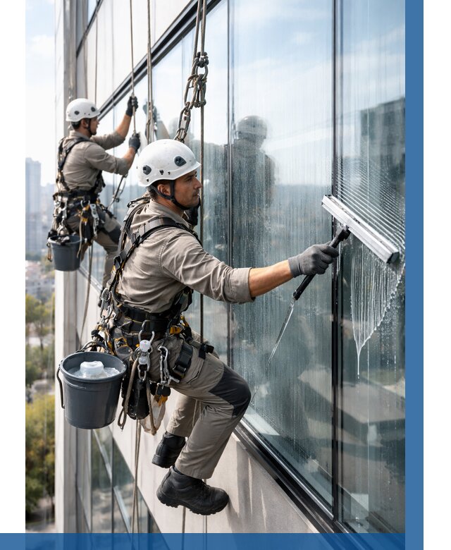 Мойка окон альпинистами в Приморско-Ахтарске от 4562 р. | ВЫСОТНИК-Прр