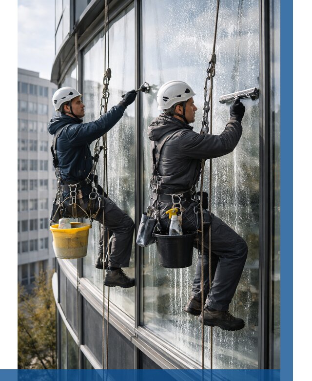 Мойка панорамных окон в Приморско-Ахтарске от 355 р. заказать у ВЫСОТНИК-Прр
