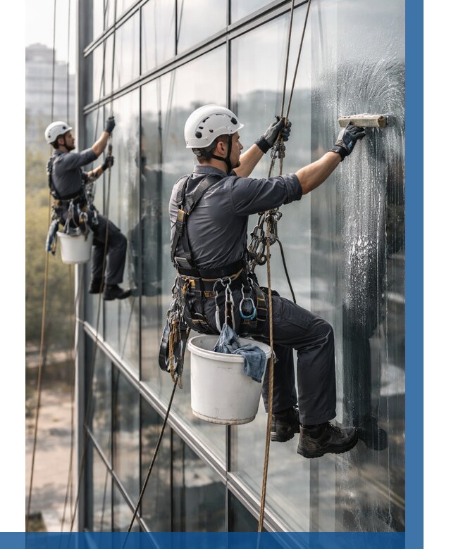 Мойка сплошного остекления в Приморско-Ахтарске, заказать от 304 р.| ВЫСОТНИК-Прр