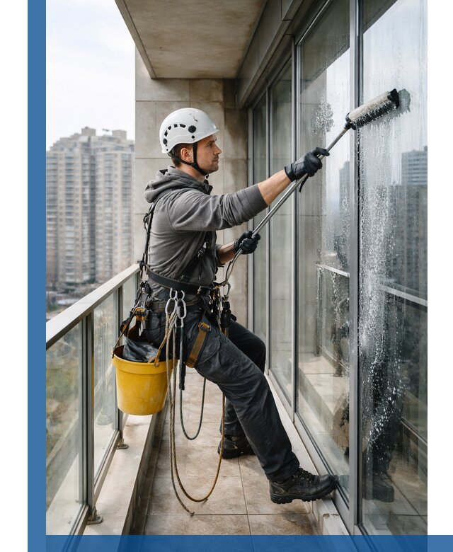 Профессиональная мойка балконного остекления в Приморско-Ахтарске