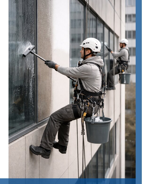 Мойка фасадов зданий в Приморско-Ахтарске под ключ от 355 р. | ВЫСОТНИК-Прр