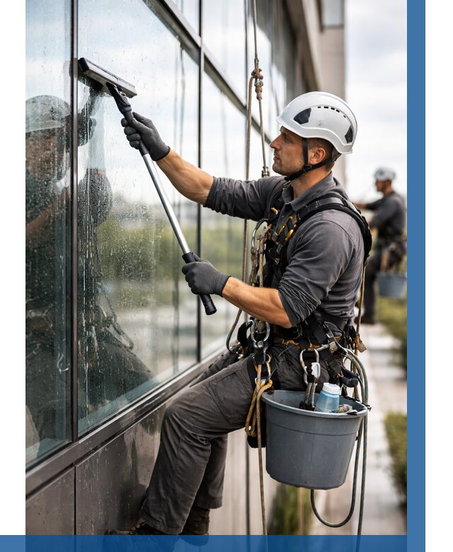 Мойка стеклянных фасадов в Приморско-Ахтарске от 203 р. | ВЫСОТНИК-Прр