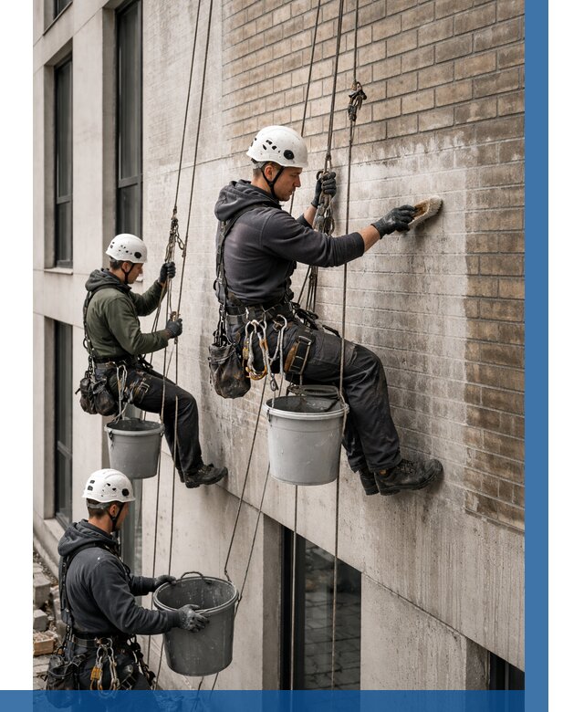 Удаление высолов с фасада в Приморско-Ахтарске от 253 р. | ВЫСОТНИК-Прр