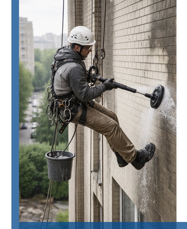 Очистка фасада от копоти в Приморско-Ахтарске профессионально и безопасно