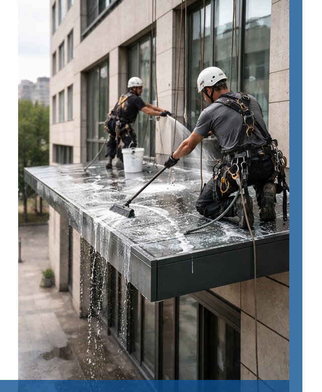 Мойка козырьков и навесов в Приморско-Ахтарске от 3548 р. | ВЫСОТНИК-Прр