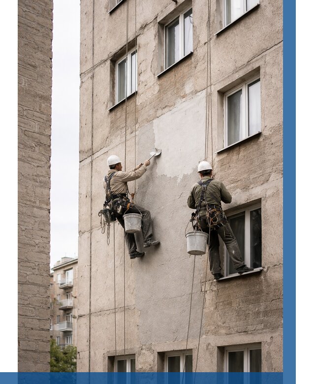 Косметический ремонт фасада в Приморско-Ахтарске от 1115 р. | ВЫСОТНИК-Прр