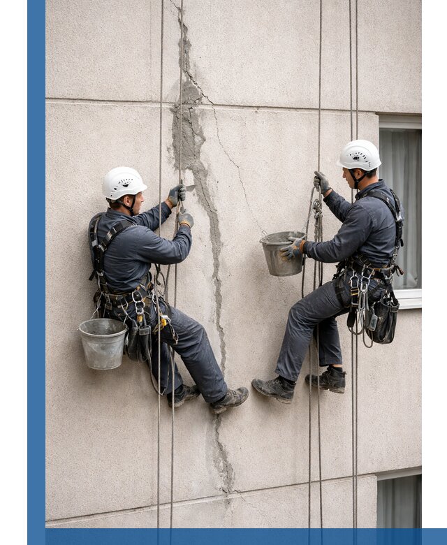 Заделка трещин на фасаде в Приморско-Ахтарске с гарантийным ремонтом