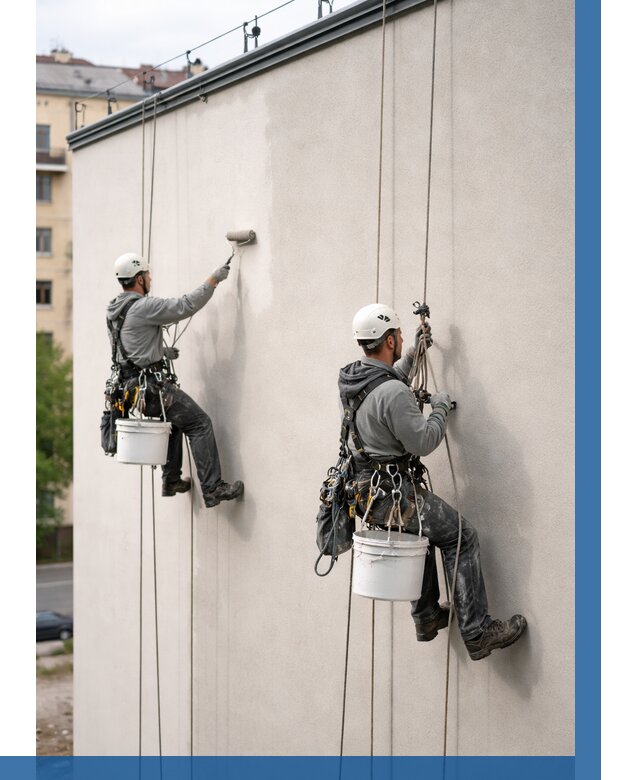 Покраска оштукатуренного фасада в Приморско-Ахтарске от 324 р. | ВЫСОТНИК-Прр