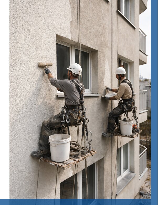 Нанесение короеда на фасад в Приморско-Ахтарске от 456 р. | ВЫСОТНИК-Прр