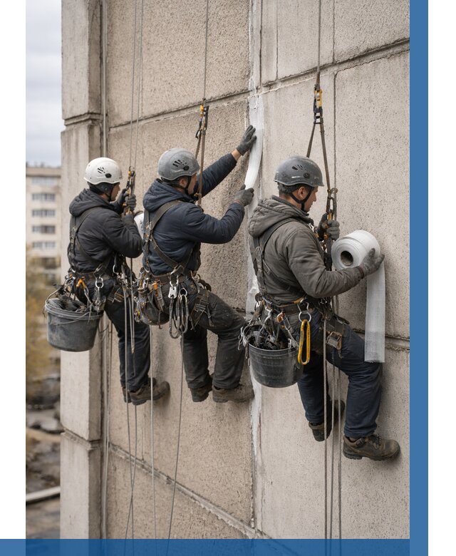 Ремонт межпанельных швов в Приморско-Ахтарске от 760 р. | ВЫСОТНИК-Прр