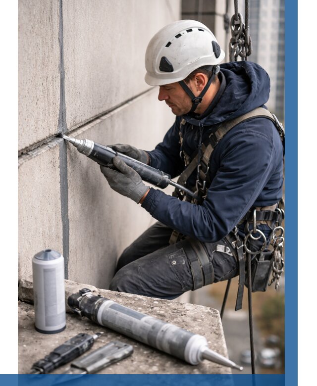 Вторичная герметизация швов в Приморско-Ахтарске от 456 р. | ВЫСОТНИК-Прр