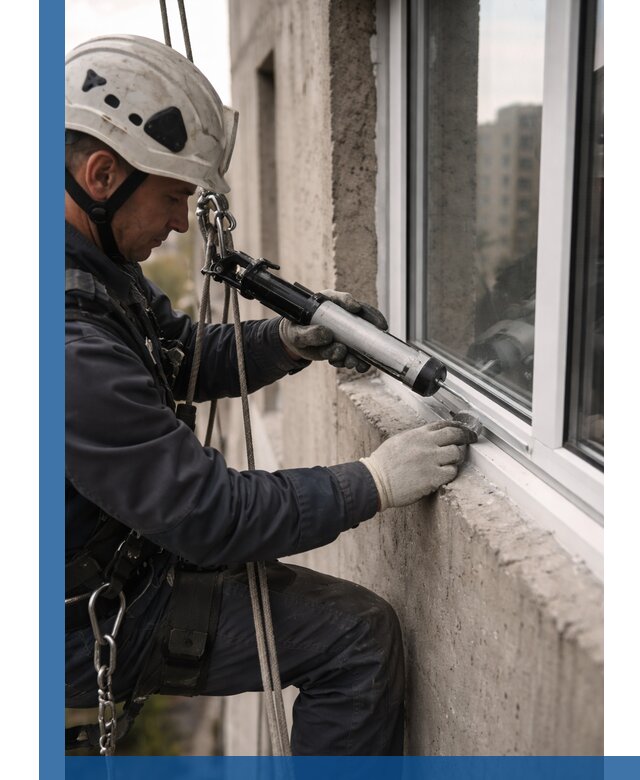 Герметизация оконных швов снаружи в Приморско-Ахтарске профессионально