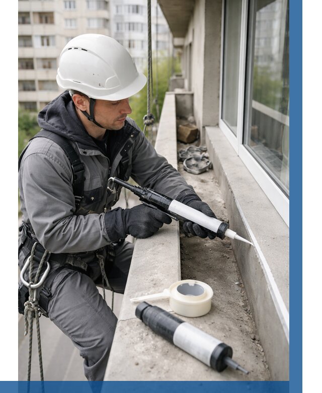 Герметизация швов лоджии в Приморско-Ахтарске от 4562 р. | ВЫСОТНИК-Прр