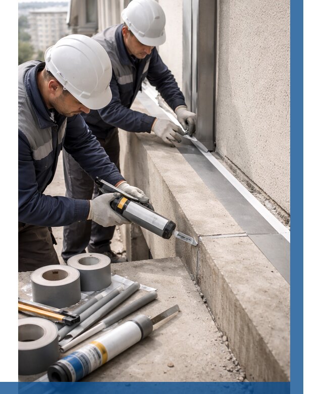 Герметизация примыкания балкона в Приморско-Ахтарске от 4562 р. | ВЫСОТНИК-Прр