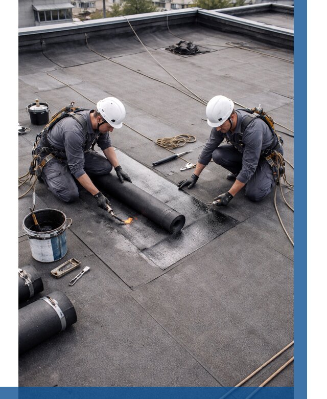 Ремонт мягкой кровли под ключ в Приморско-Ахтарске от 710 р. | ВЫСОТНИК-Прр