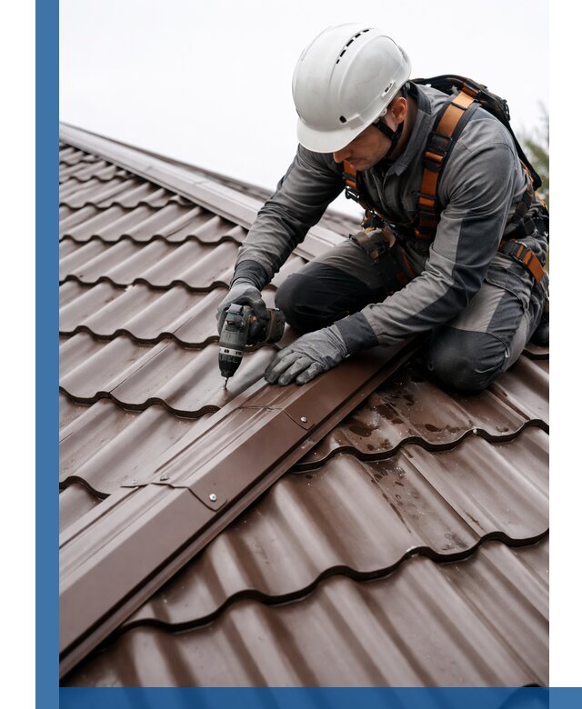 Ремонт металлочерепицы на крыше в Приморско-Ахтарске профессионально