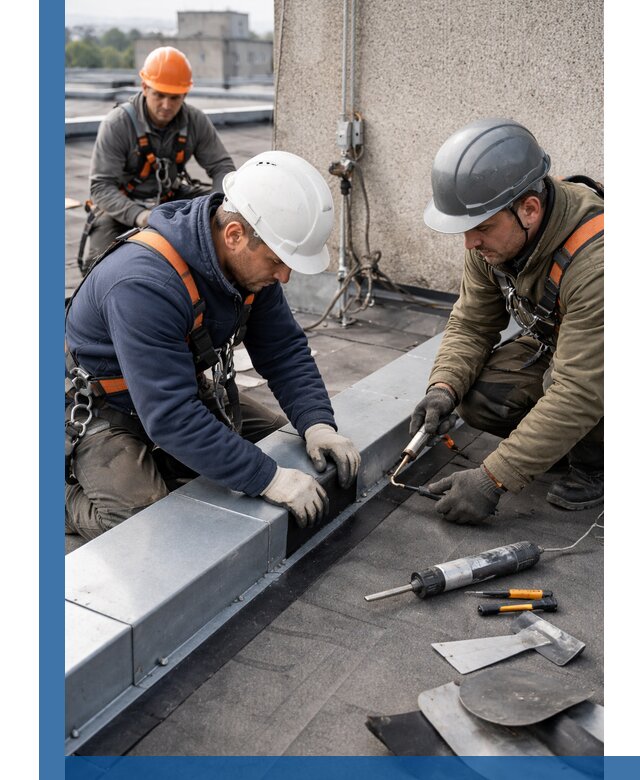 Ремонт кровельных примыканий в Приморско-Ахтарске профессионально