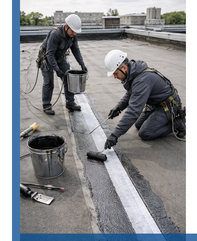 Гидроизоляция кровли мастикой в Приморско-Ахтарске надежная защита