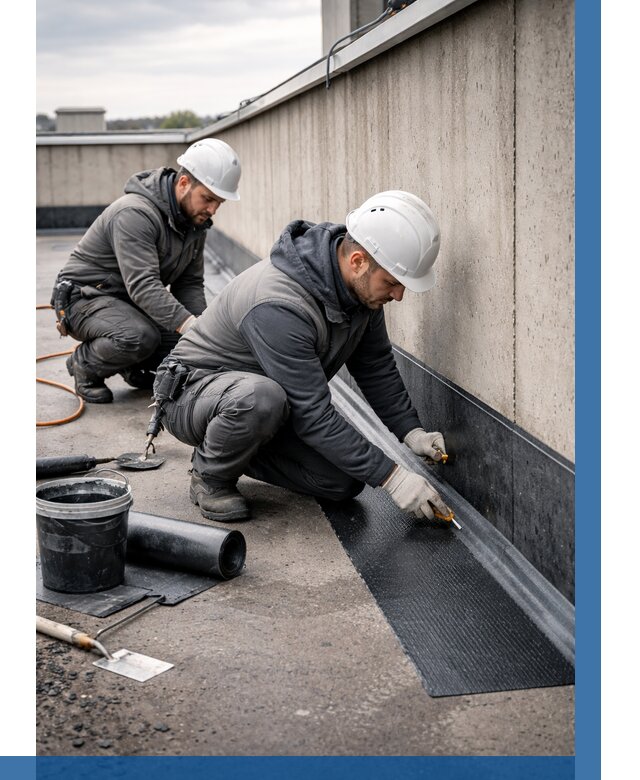 Гидроизоляция примыканий на кровле в Приморско-Ахтарске от 912 р. | ВЫСОТНИК-Прр