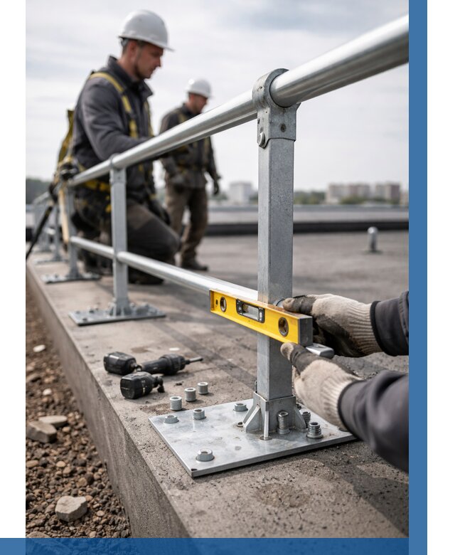 Монтаж кровельного ограждения в Приморско-Ахтарске от 1217 р. | ВЫСОТНИК-Прр