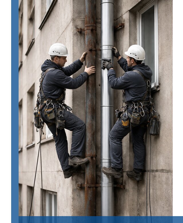 Замена водосточных труб в Приморско-Ахтарске: монтаж и демонтаж под ключ