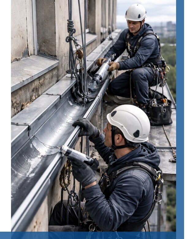 Ремонт водосточных желобов в Приморско-Ахтарске от 6590 р. | ВЫСОТНИК-Прр