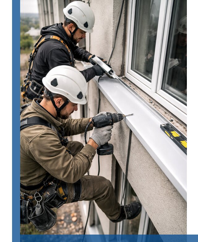 Профессиональный монтаж оконных отливов и отведения воды в Приморско-Ахтарске