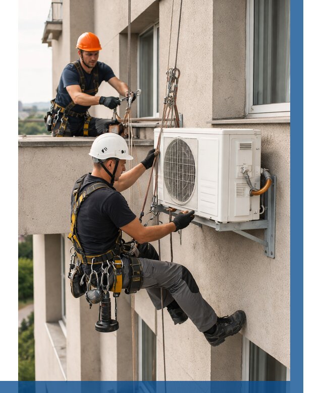 Монтаж внешнего блока кондиционера в Приморско-Ахтарске от 6590 р. | ВЫСОТНИК-Прр