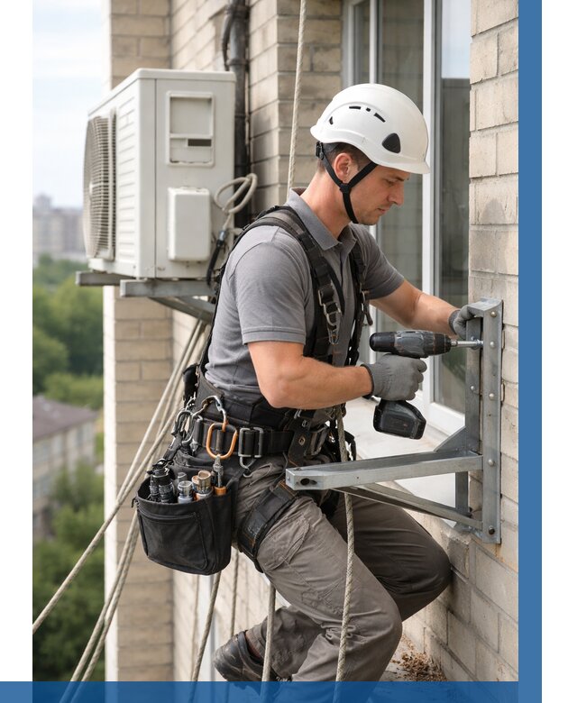 Установка кронштейнов кондиционера в Приморско-Ахтарске от 3548 р. | ВЫСОТНИК-Прр