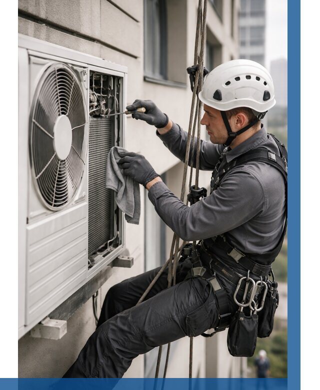 Обслуживание внешнего блока кондиционера в Приморско-Ахтарске от 2737 р.ВЫСОТНИК-Прр