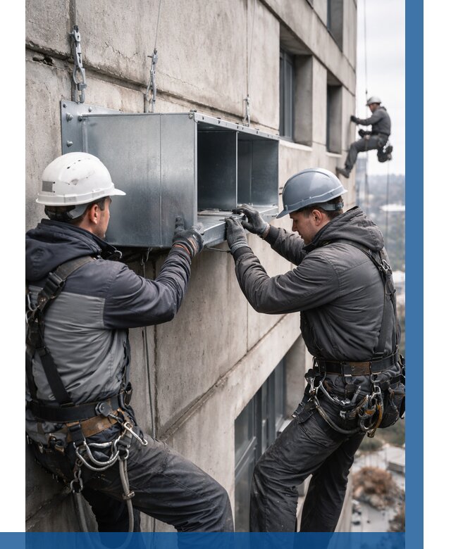 Монтаж вентиляционных коробов в Приморско-Ахтарске от 3041 р. | ВЫСОТНИК-Прр