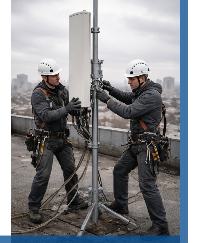 Монтаж антенн связи на крыше в Приморско-Ахтарске от 8617 р. | ВЫСОТНИК-Прр