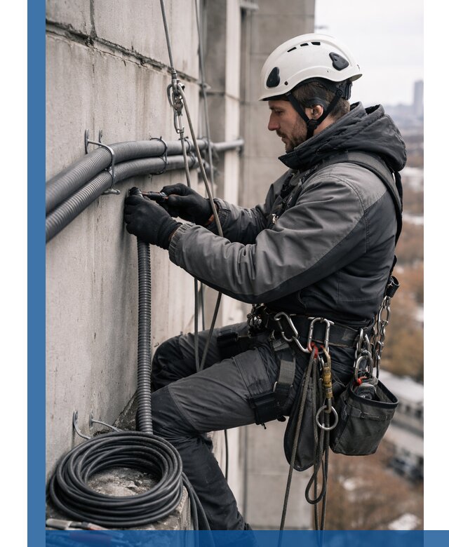 Профессиональный монтаж гофры для кабеля в Приморско-Ахтарске с гарантией