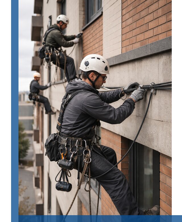 Крепление кабеля на фасаде монтаж и крепеж в Приморско-Ахтарске