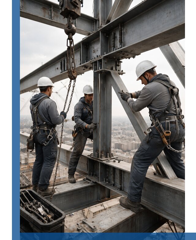 Профессиональный монтаж металлоконструкций на высоте в Приморско-Ахтарске