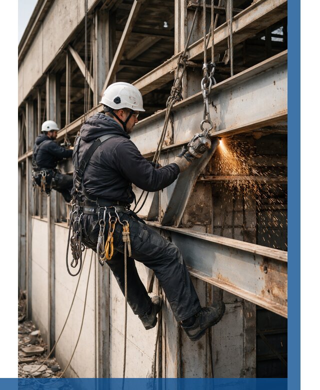 Демонтаж металлоконструкций на высоте в Приморско-Ахтарске от 6590р. |ВЫСОТНИК-Прр