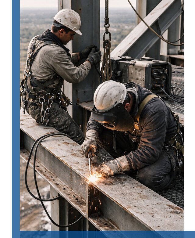 Высотные сварочные работы в Приморско-Ахтарске для промышленных объектов