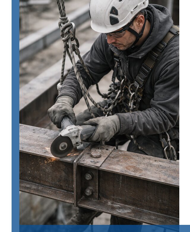 Резка металла на высоте в Приморско-Ахтарске для зданий и конструкций