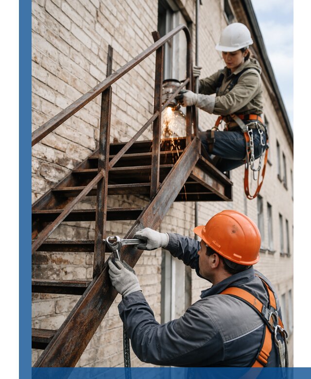 Ремонт и восстановление пожарных лестниц с выездом в Приморско-Ахтарске