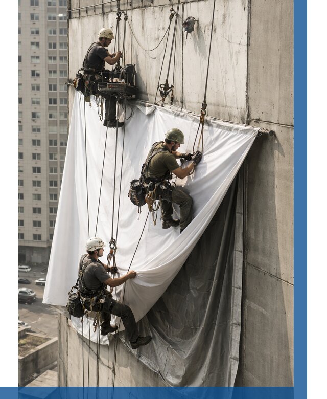 Замена баннерного полотна в Приморско-Ахтарске от 6590 р. | ВЫСОТНИК-Прр—заказать