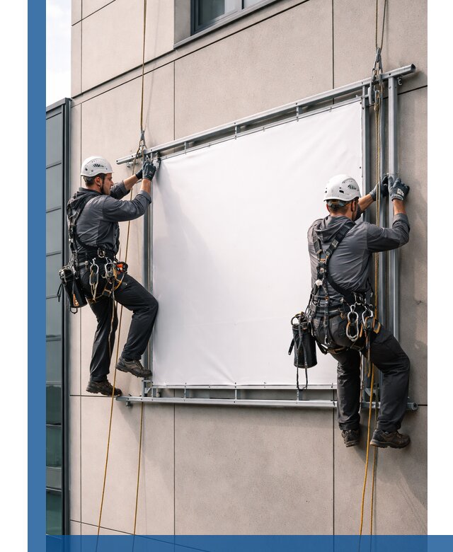 Монтаж наружной рекламной вывески в Приморско-Ахтарске под ключ