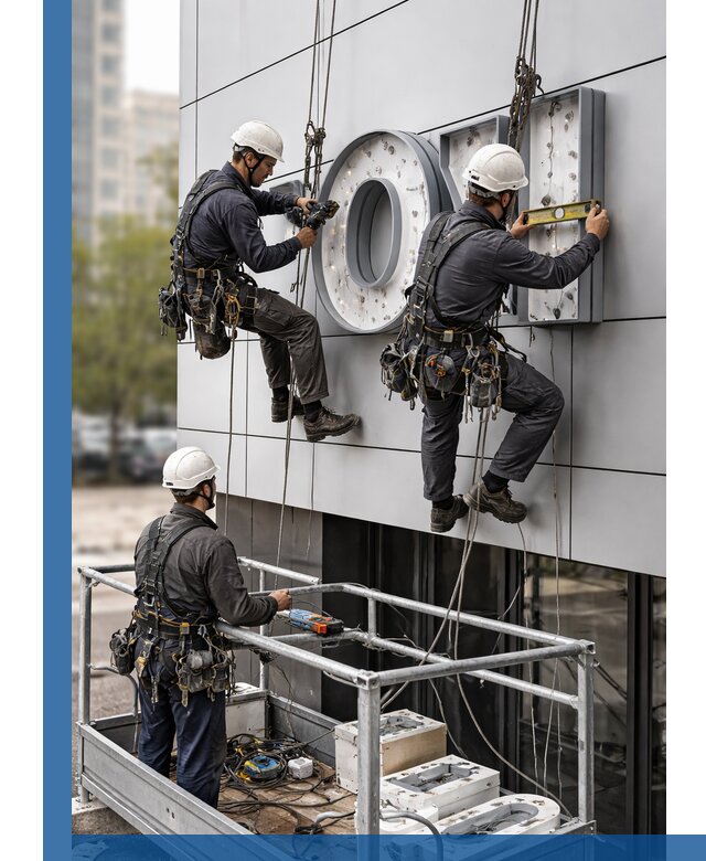 Профессиональный монтаж световых букв в Приморско-Ахтарске под ключ