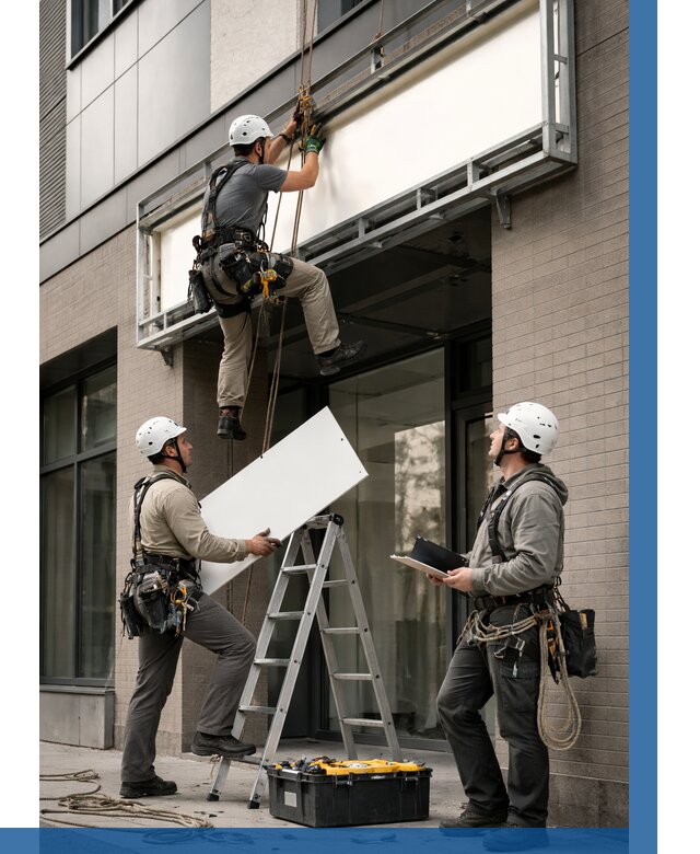 Монтаж светового короба в Приморско-Ахтарске от 6590 р. | ВЫСОТНИК-Прр