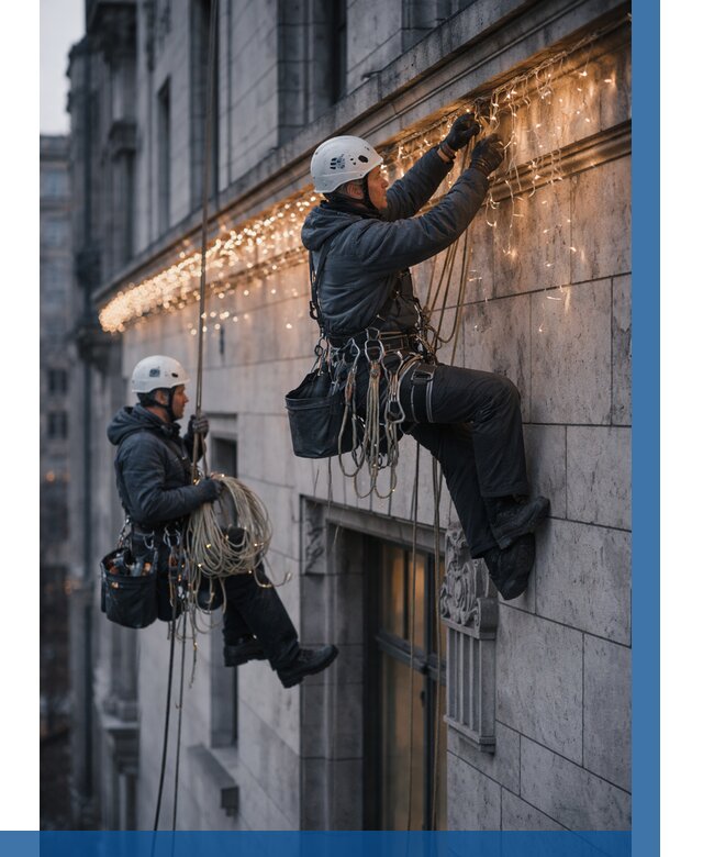 Монтаж новогодней иллюминации в Приморско-Ахтарске от 8617 р. | ВЫСОТНИК-Прр