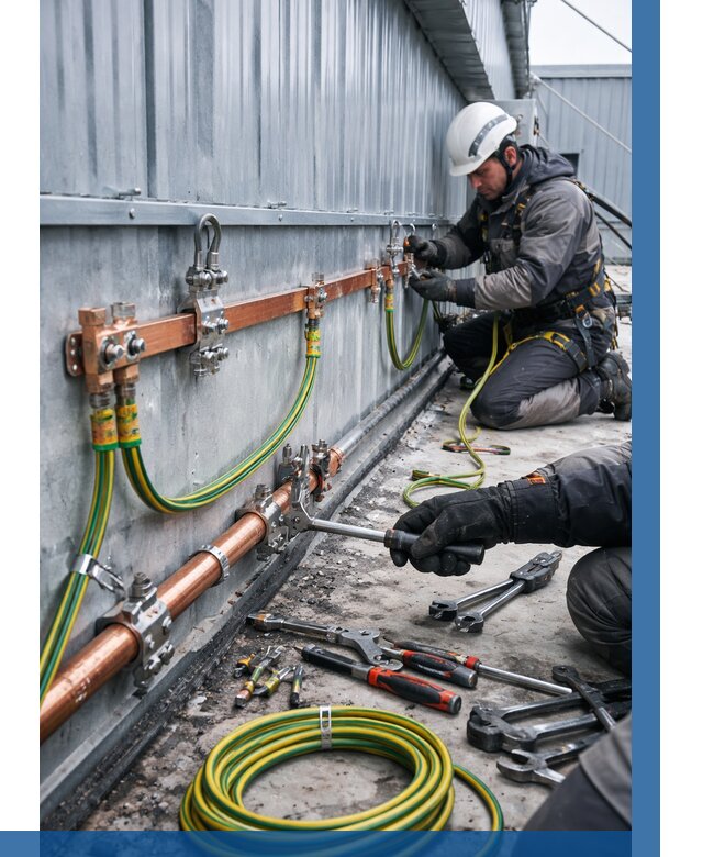 Монтаж заземления здания в Приморско-Ахтарске от 25345 р. | ВЫСОТНИК-Прр