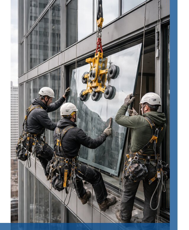 Фасадное остекление зданий под ключ в Приморско-Ахтарске от 10138 р. | ВЫСОТНИК-Прр