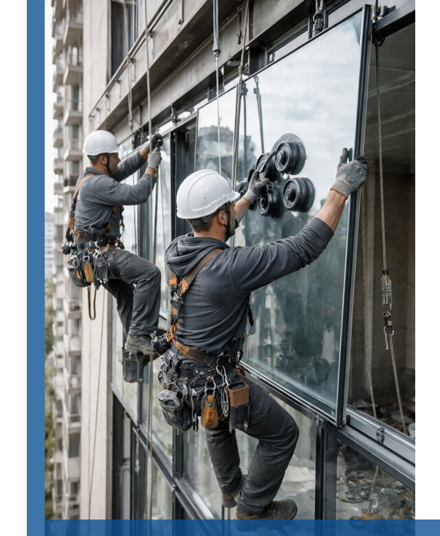 Витражное остекление фасадов и лоджий в Приморско-Ахтарске под ключ