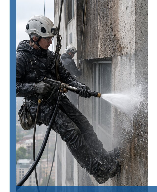 Гидроструйная очистка фасадов и конструкций в Приморско-Ахтарске