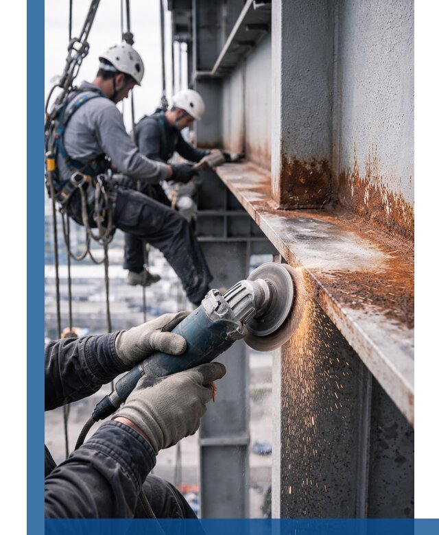 Зачистка металла от ржавчины и подготовка поверхностей в Приморско-Ахтарске