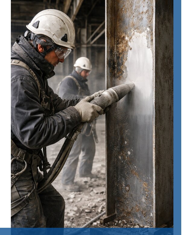 Удаление старой краски с металла в Приморско-Ахтарске от 456 р. | ВЫСОТНИК-Прр